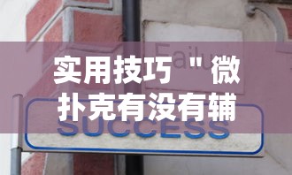 实用技巧 ＂微扑克有没有辅助挂”-揭秘开挂教程分享
